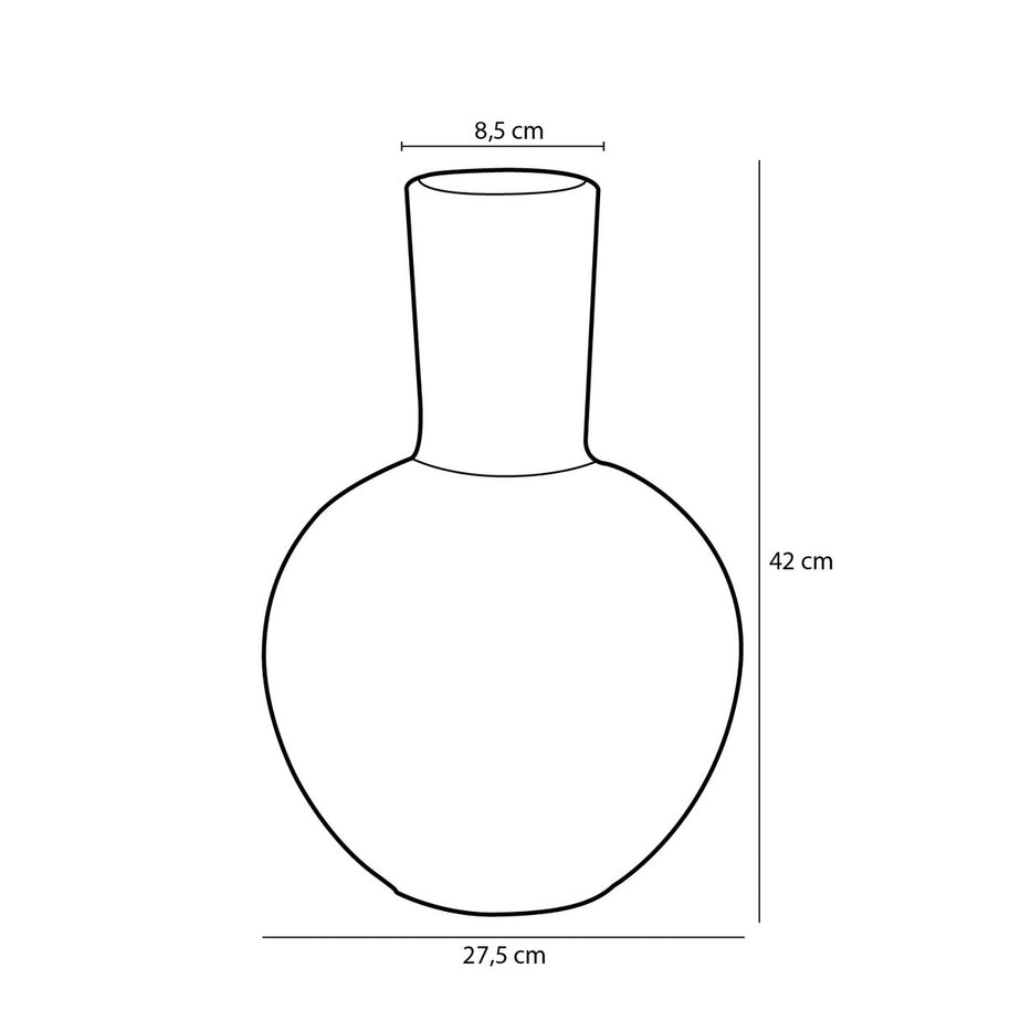 Holm Vaas - H42 x Ø28 cm - Keramiek - Crème