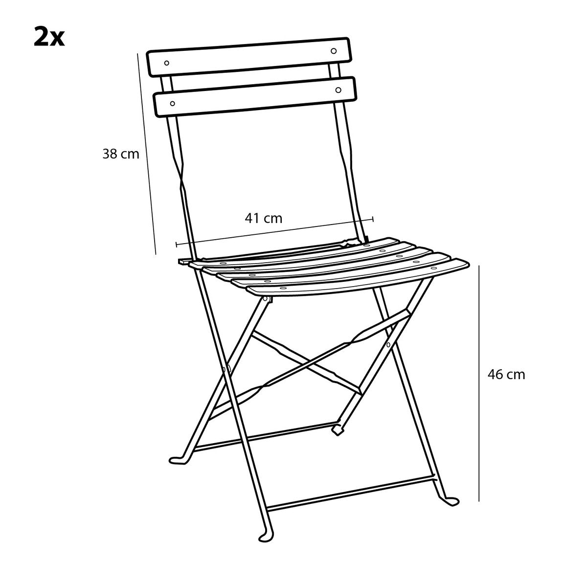 Laurence Bistroset - Set van 3 - Babyblauw