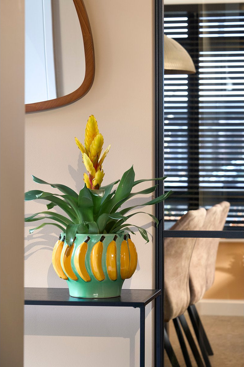 Moza Bananen Bloempot - Keramiek - Lichtgroen