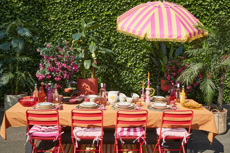 Osborn Parasol - H238 x Ø220 cm - Geel Roze
