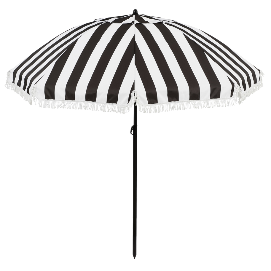 Osborn Parasol - H238 x Ø220 cm - Zwart, Wit