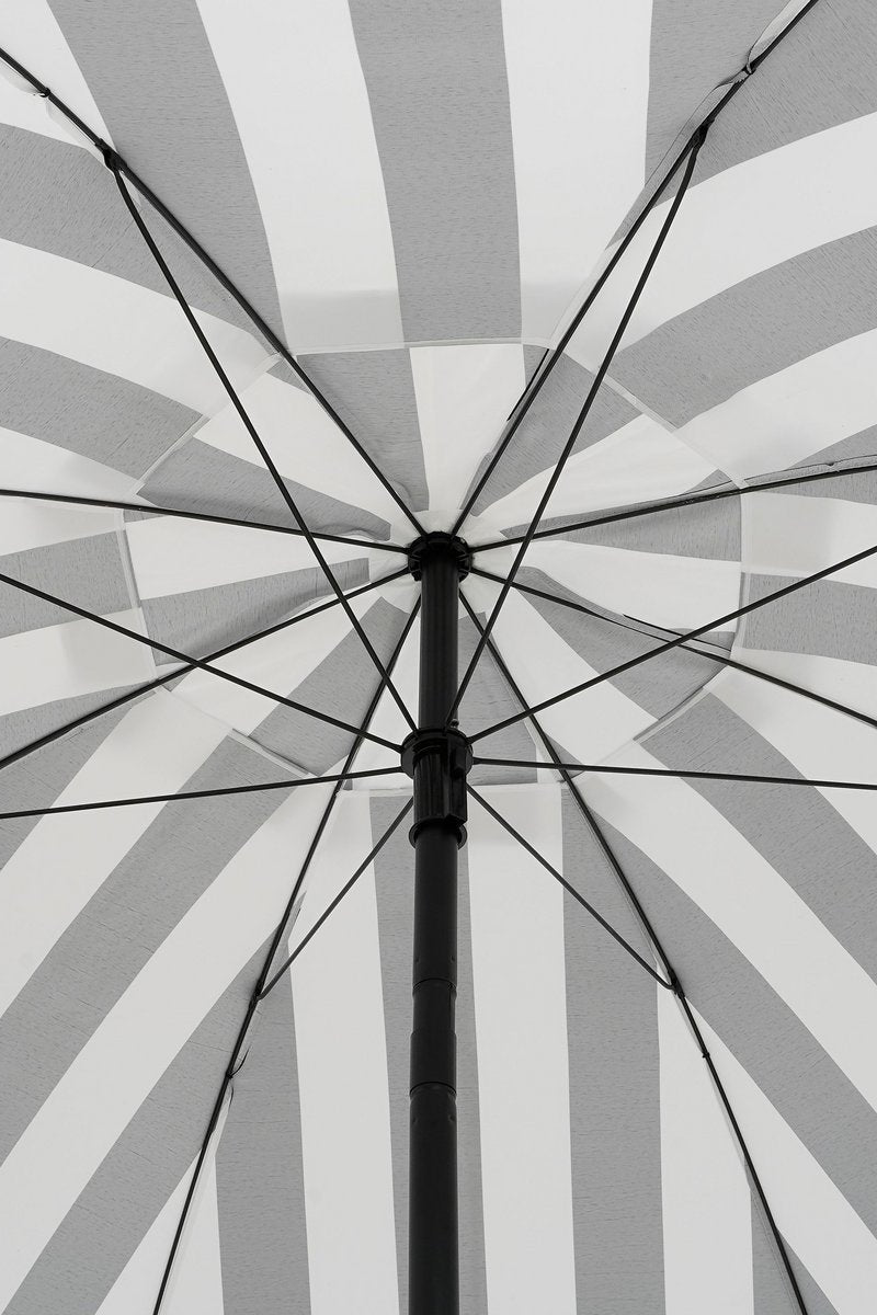 Osborn Parasol - H238 x Ø220 cm - Zwart, Wit