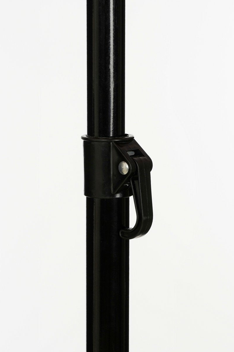 Osborn Parasol - H238 x Ø220 cm - Zwart, Wit