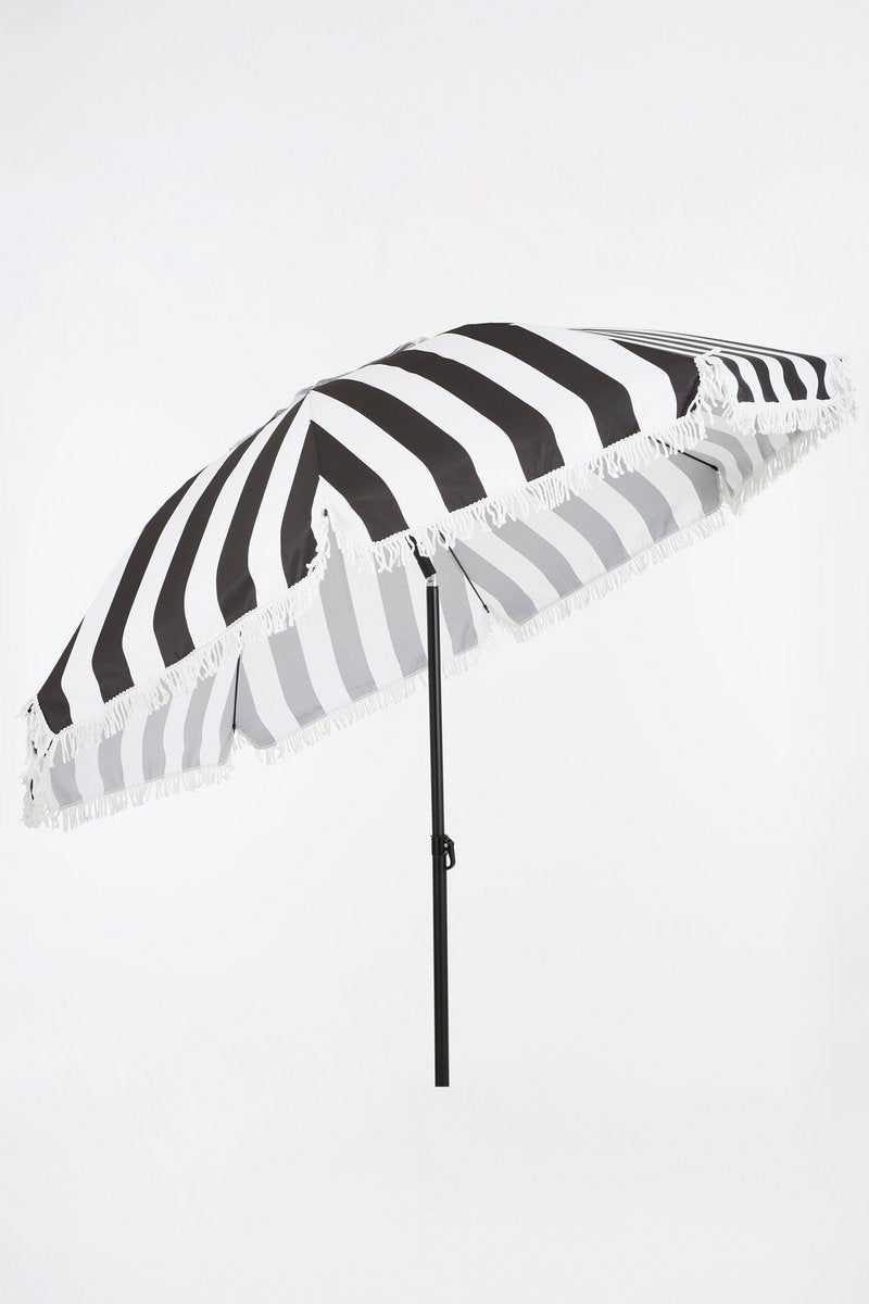 Osborn Parasol - H238 x Ø220 cm - Zwart, Wit