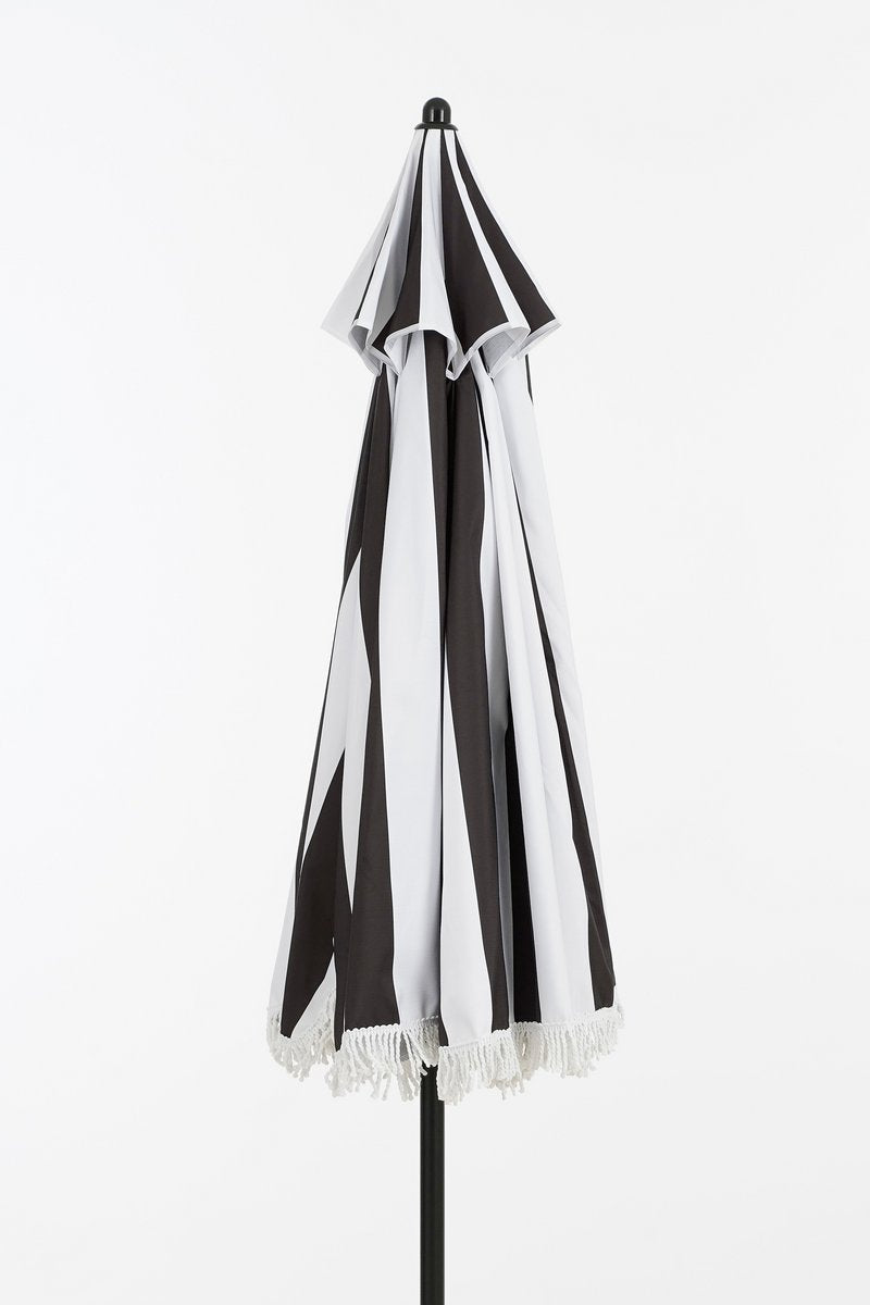 Osborn Parasol - H238 x Ø220 cm - Zwart, Wit