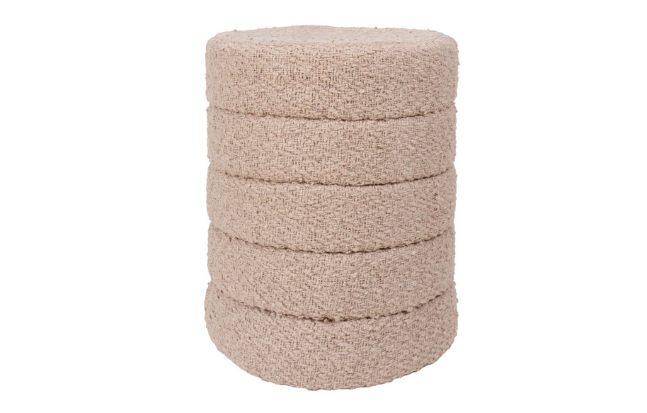 Poef Rosa Beige 53 x ø43 cm