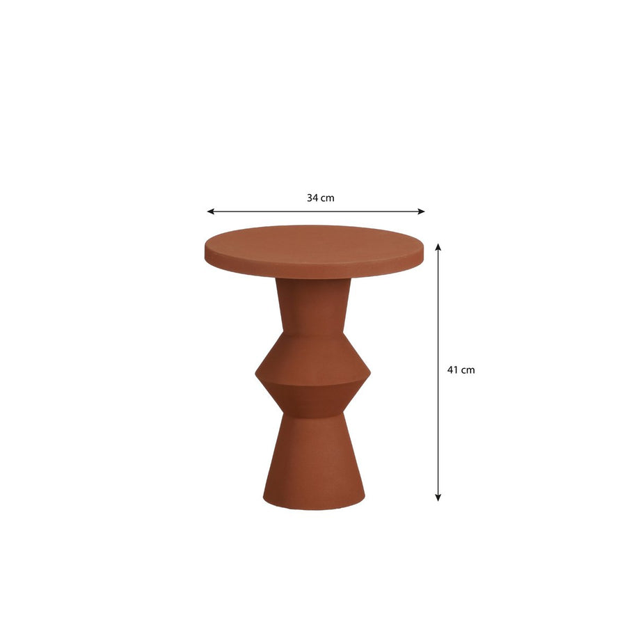 Estate Bijzettafel  Metaal - Terra  H41 x Ø34 cm