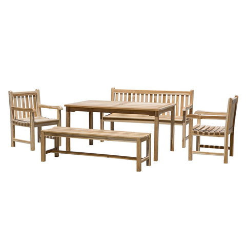 5-delige Loungeset van Teakhout