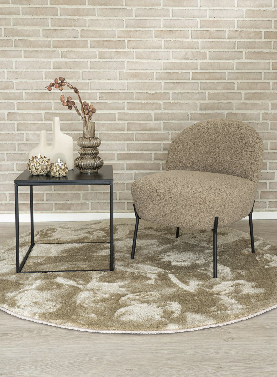 Miami Vloerkleed - Zand - Ø160 cm