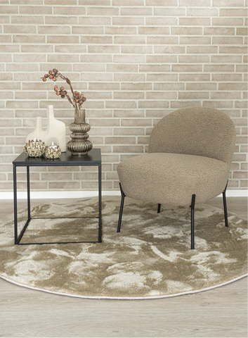 Miami Vloerkleed - Zand - Ø160 cm