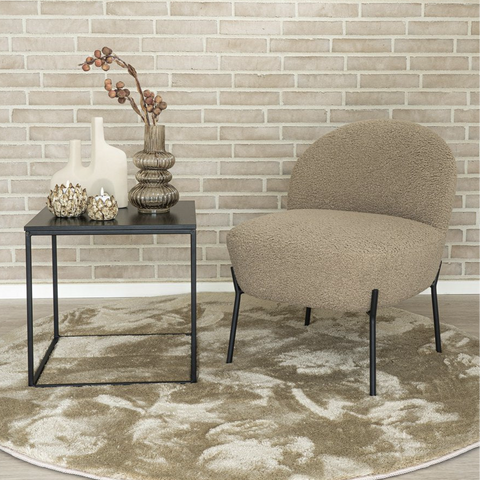 Miami Vloerkleed - Zand - Ø160 cm