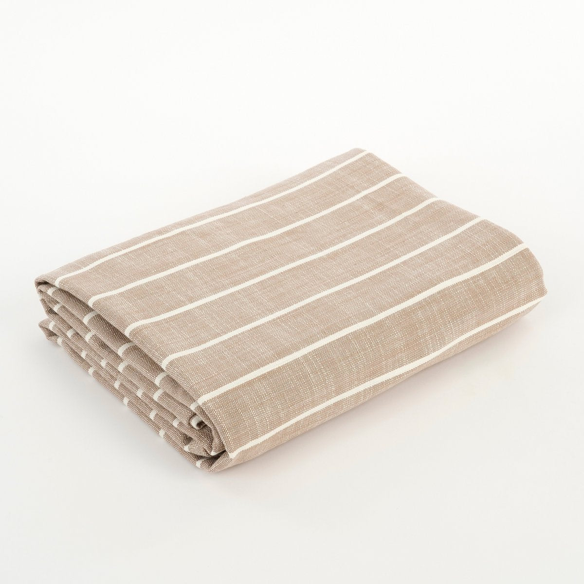 Alivo Tafelkleed - Organisch Katoen - Beige, Wit L250 x B140 cm