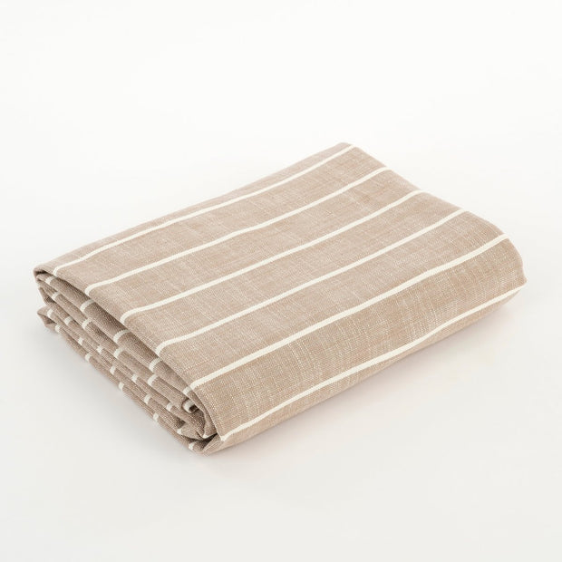 Alivo Tafelkleed - Organisch Katoen - Beige, Wit L250 x B140 cm