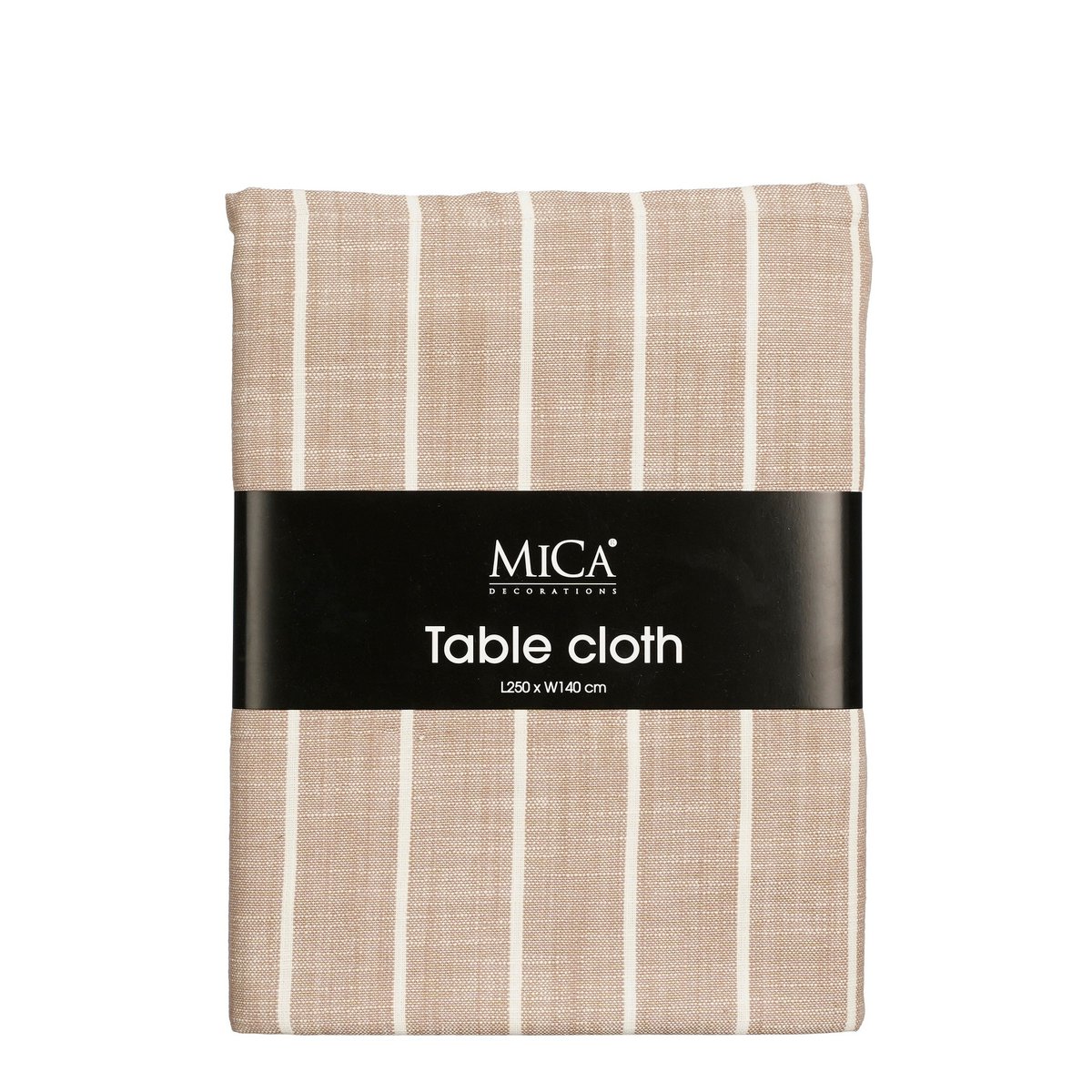 Alivo Tafelkleed - Organisch Katoen - Beige, Wit L250 x B140 cm
