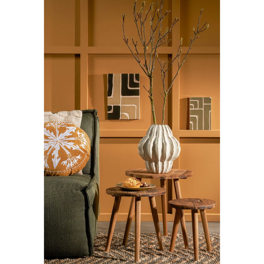 Altea Vaas - Keramiek - Off White - H28 x Ø25 cm