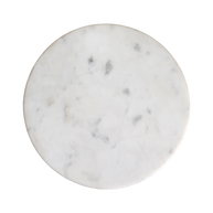 Atjeh bijzettafel marmer wit en mangohout - 40x40x50 cm