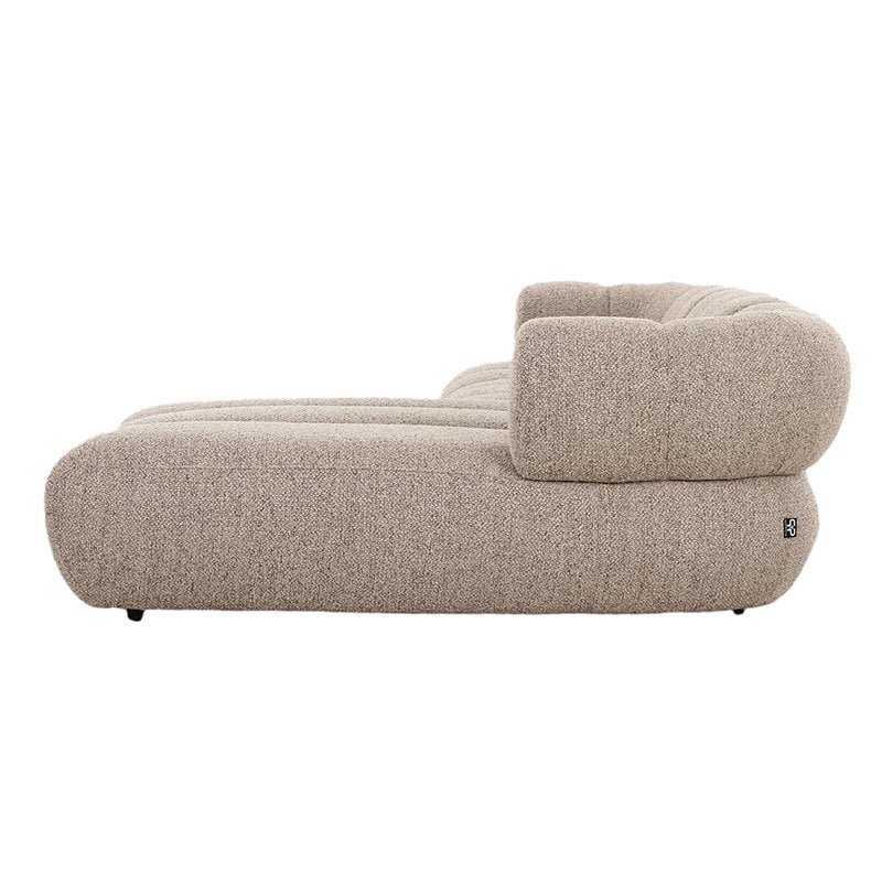 Bank New York 4-zits - Zand boucle - Rechter lounge