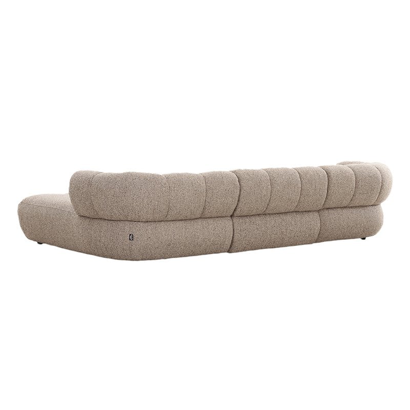 Bank New York 4-zits - Zand boucle - Rechter lounge