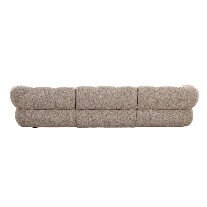 Bank New York 4-zits - Zand boucle - Rechter lounge