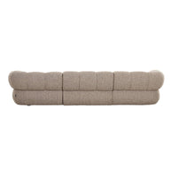Bank New York 4-zits - Zand boucle - Rechter lounge