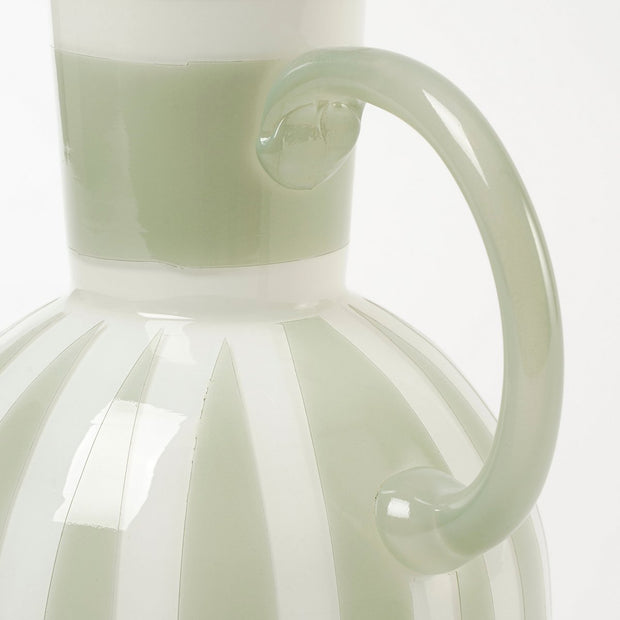 Bazaar vaas lichtgroen glas met handvat – Mica Decorations