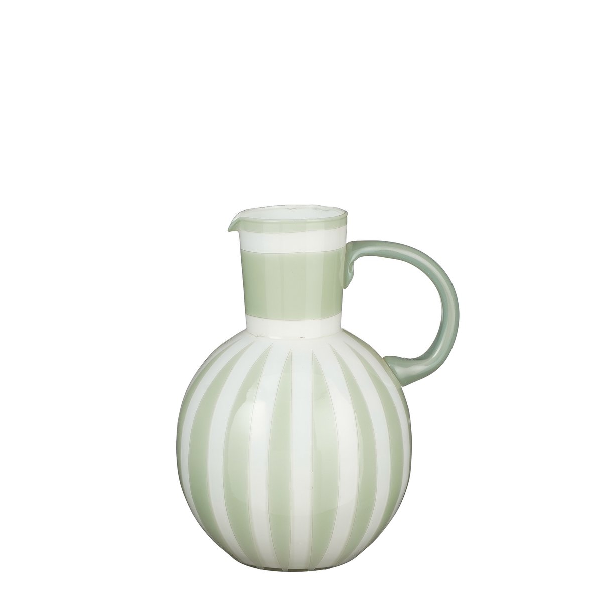 Bazaar vaas lichtgroen glas met handvat – Mica Decorations