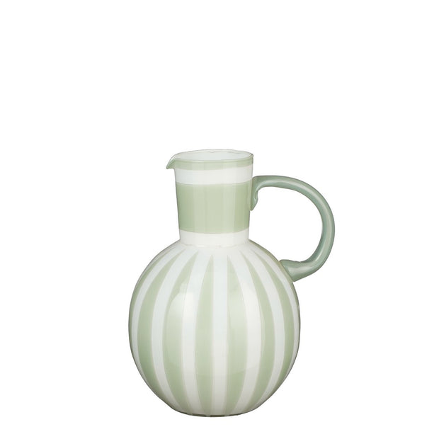 Bazaar vaas lichtgroen glas met handvat – Mica Decorations