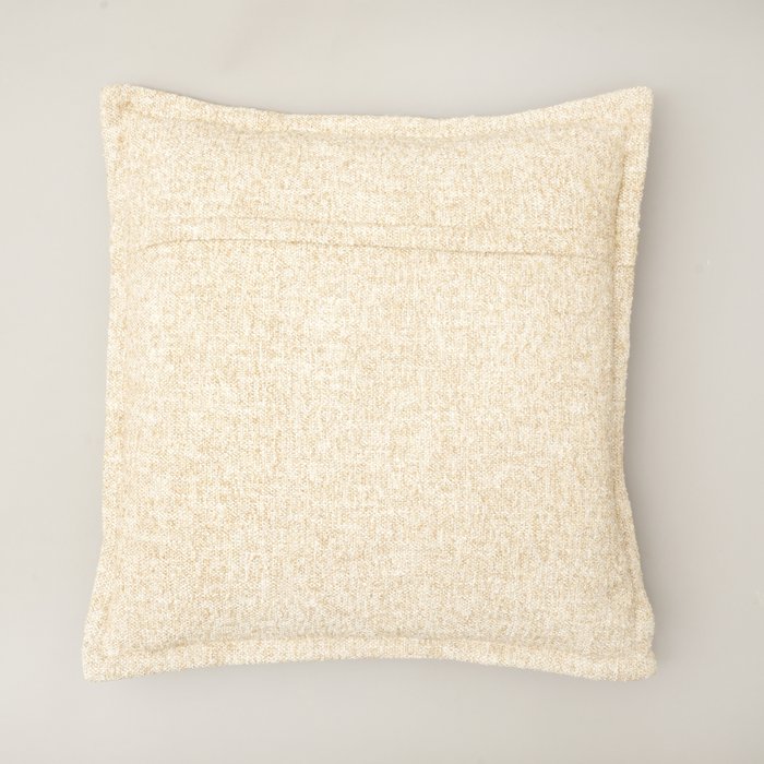 Beige bordeaux kussen met organisch patroon
