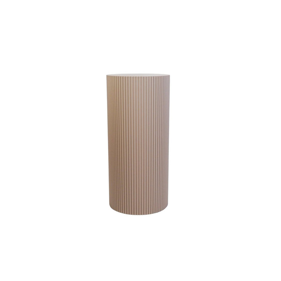 Bijzettafel Taupe in cilindervorm - 30x65cm