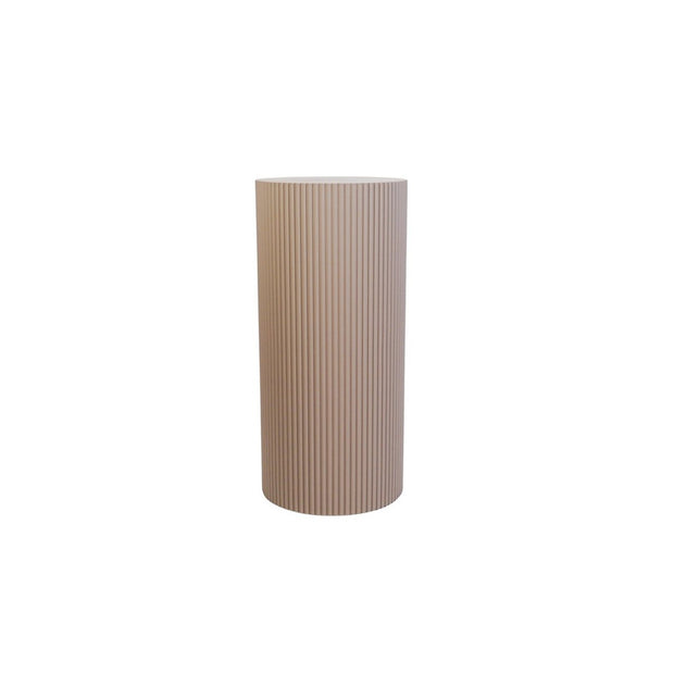 Bijzettafel Taupe in cilindervorm - 30x65cm