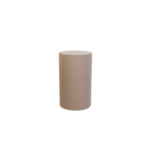 Bijzettafel taupe -30x54cm