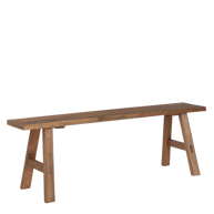 Bold Houten Bankje - Bruin -108 x 20 x 37 cm