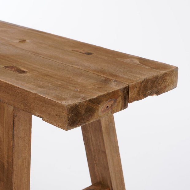 Bold Houten Bankje - Bruin -108 x 20 x 37 cm