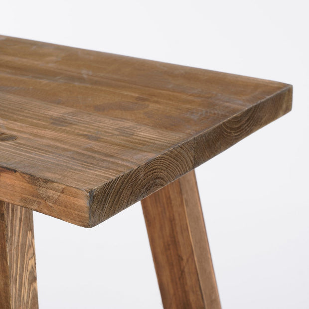 Bold Houten Bankje - Bruin - 80 x 37 x 44 cm