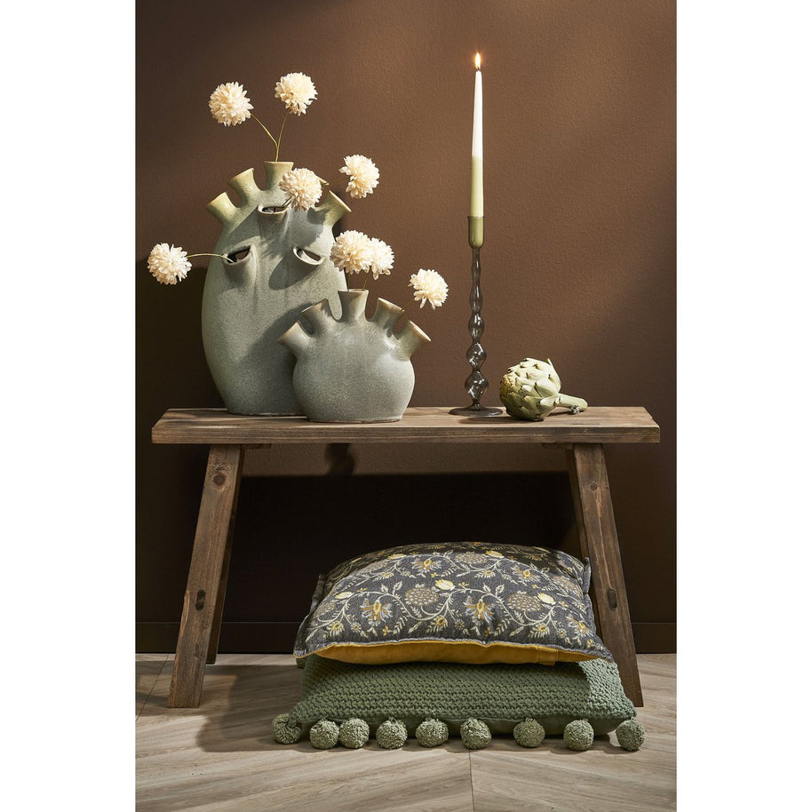 Bold Houten Bankje - Bruin - 80 x 37 x 44 cm