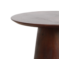 Bullnose cone bijzettafel mangohout 50 cm