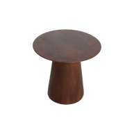 Bullnose cone bijzettafel mangohout 50 cm
