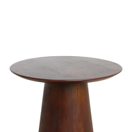 Bullnose cone bijzettafel mangohout 50 cm