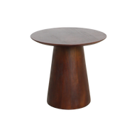Bullnose cone bijzettafel mangohout 50 cm