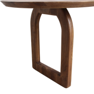 Bullnose eettafel mangohout bruin 