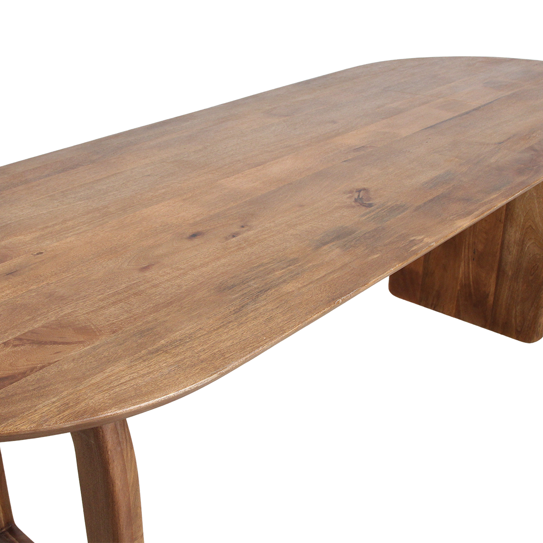 Bullnose eettafel mangohout bruin 