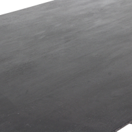 Bullnose eettafel zwart mangohout mix onderstel