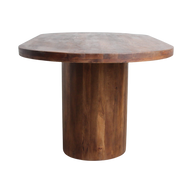 Bullnose langwerpige eettafel mangohout 180, 200 of 240 cm