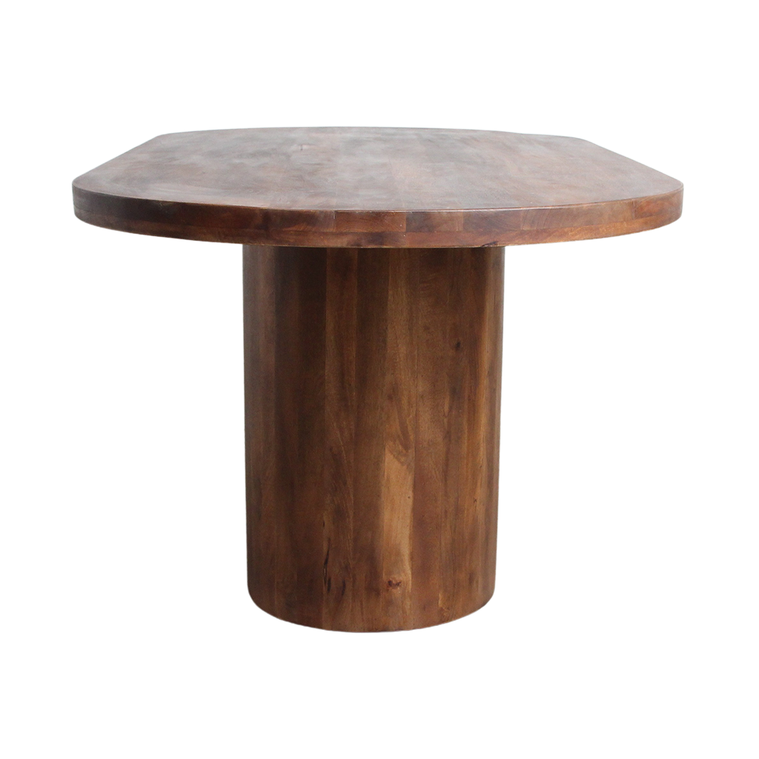 Bullnose langwerpige eettafel mangohout 180, 200 of 240 cm