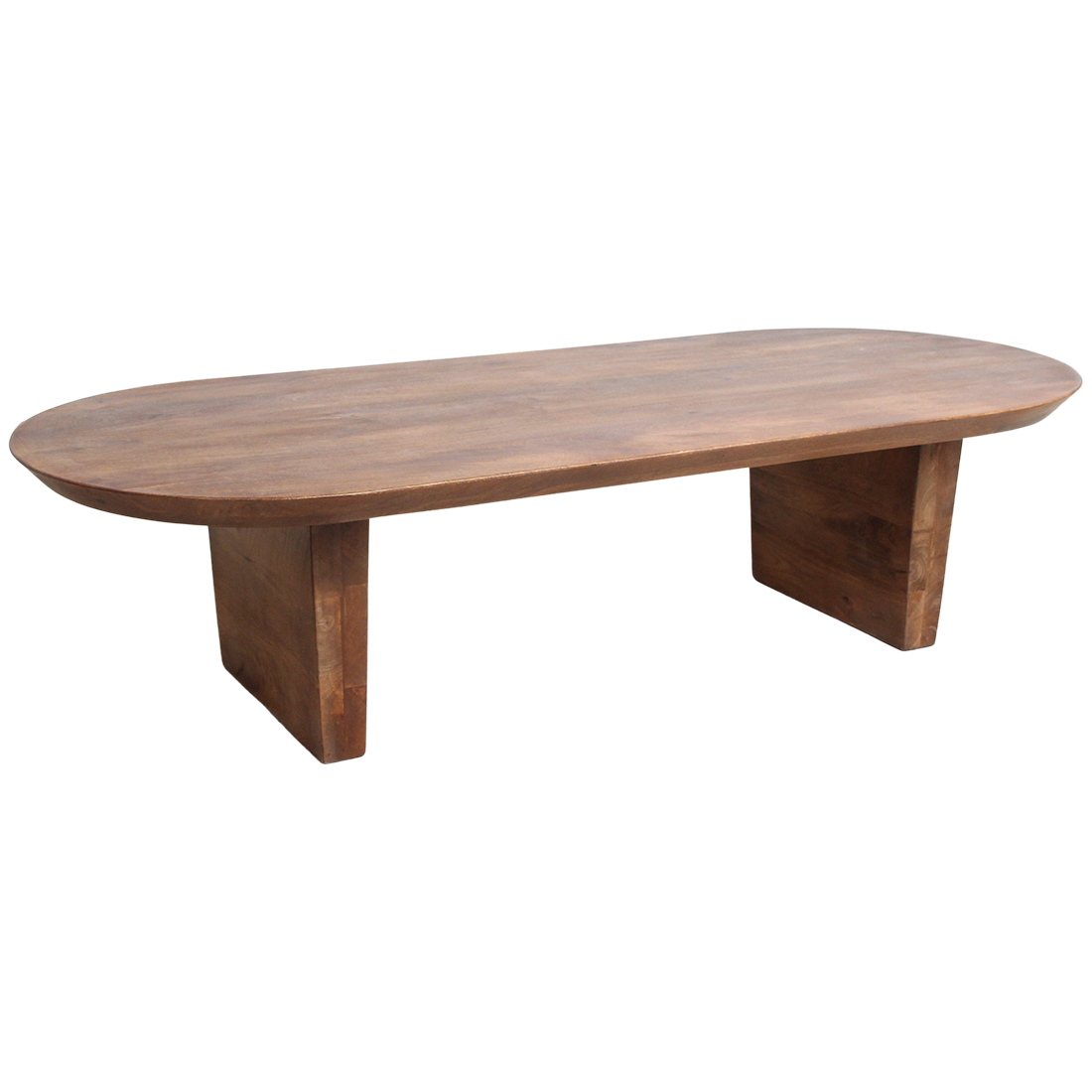 Bullnose salontafel bruin mangohout 