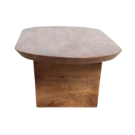 Bullnose salontafel bruin mangohout 