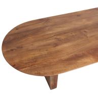 Bullnose salontafel bruin mangohout 