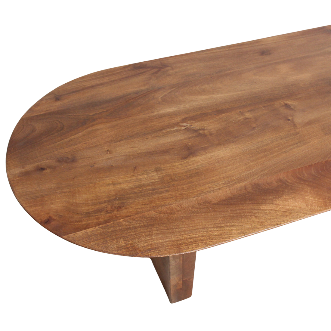 Bullnose salontafel bruin mangohout 