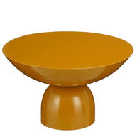 Celise Bijzettafel - H28 x Ø47 cm - Metaal - Bruin