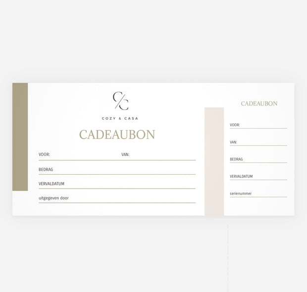 Cozy & Casa cadeaubon